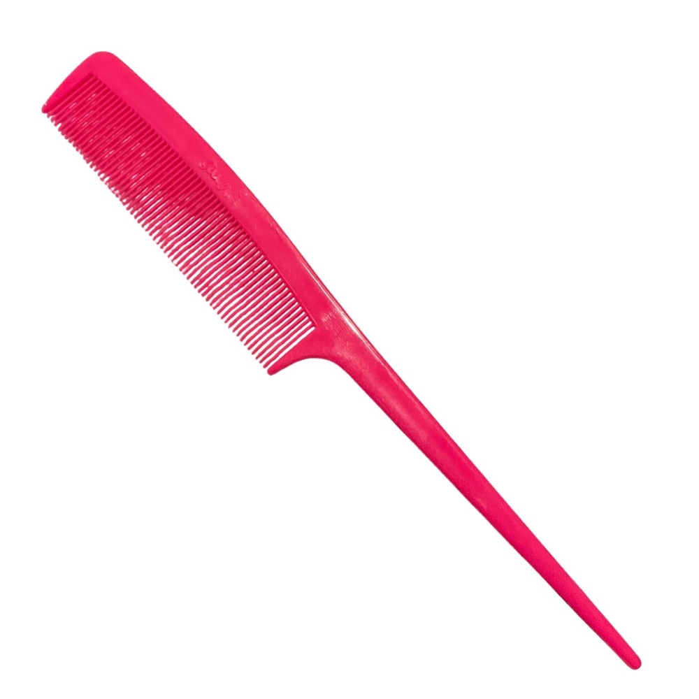 Vtg GOODY Unbreakable‎ Plastic 8" pink Rat tail Comb Retro USA 80s 90s